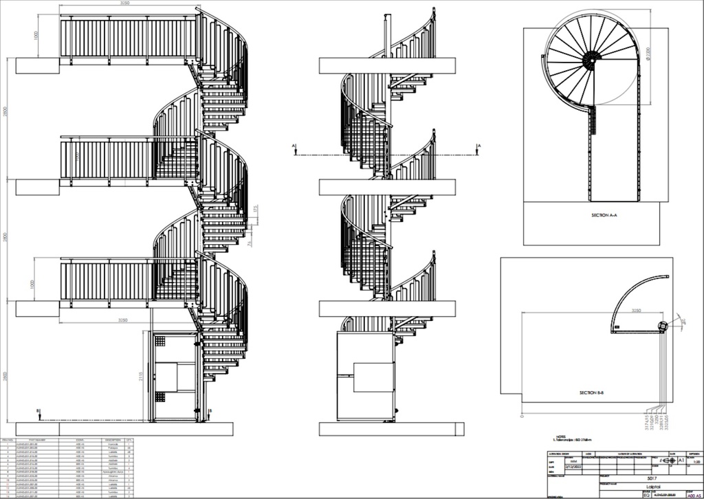 Spiraliniai laiptai 4088